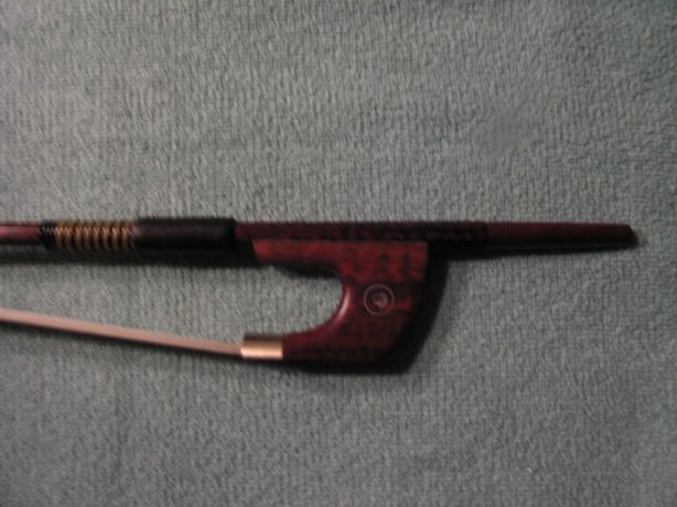 DOUBLE BASS BOW,SNAKER WOOD GERMAN MODEL 4/4