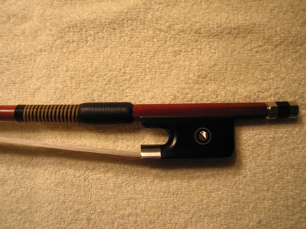 BASS BOW, pernambucco, silver mounted, 3/4 French style