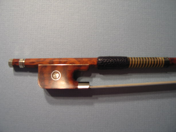 Viola Bow, Snake Wood, Silver Mounted 4/4